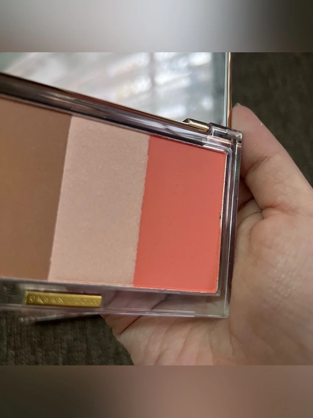 URBAN DECAY Stay Naked Threesome Blush Bronzer & Highlighter rise